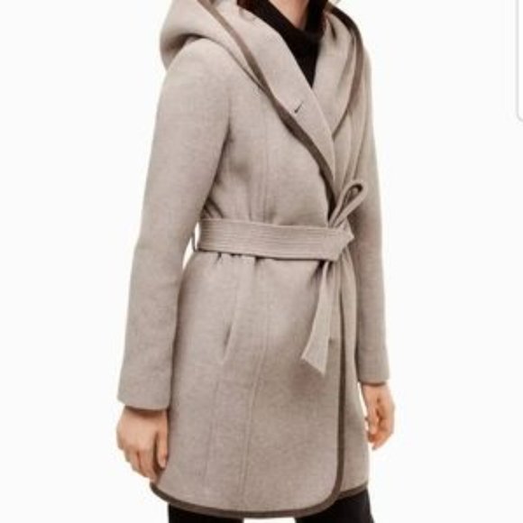 Aritzia Wilfred Wool Borda Coat with hood - Picture 2 of 4